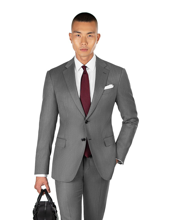 cool gray suit