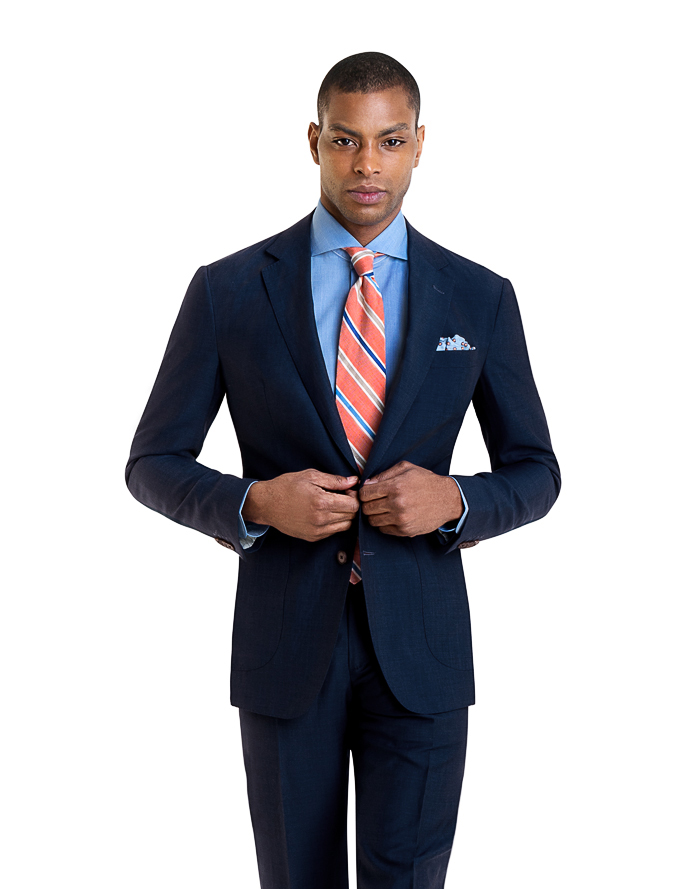 Landon's Blue Suit and Black Bow Tie