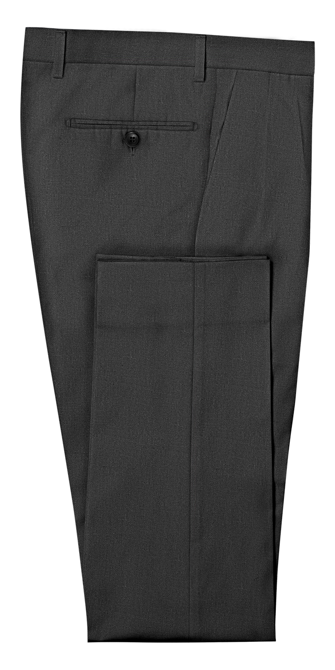 Charcoal Linen Suit | Black Lapel