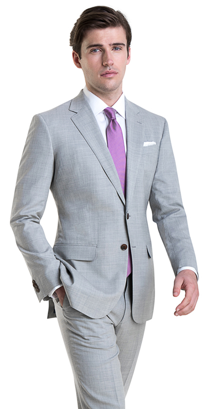Super 120's Light Tan Plaid - Custom Men's Suit | Tom James Company