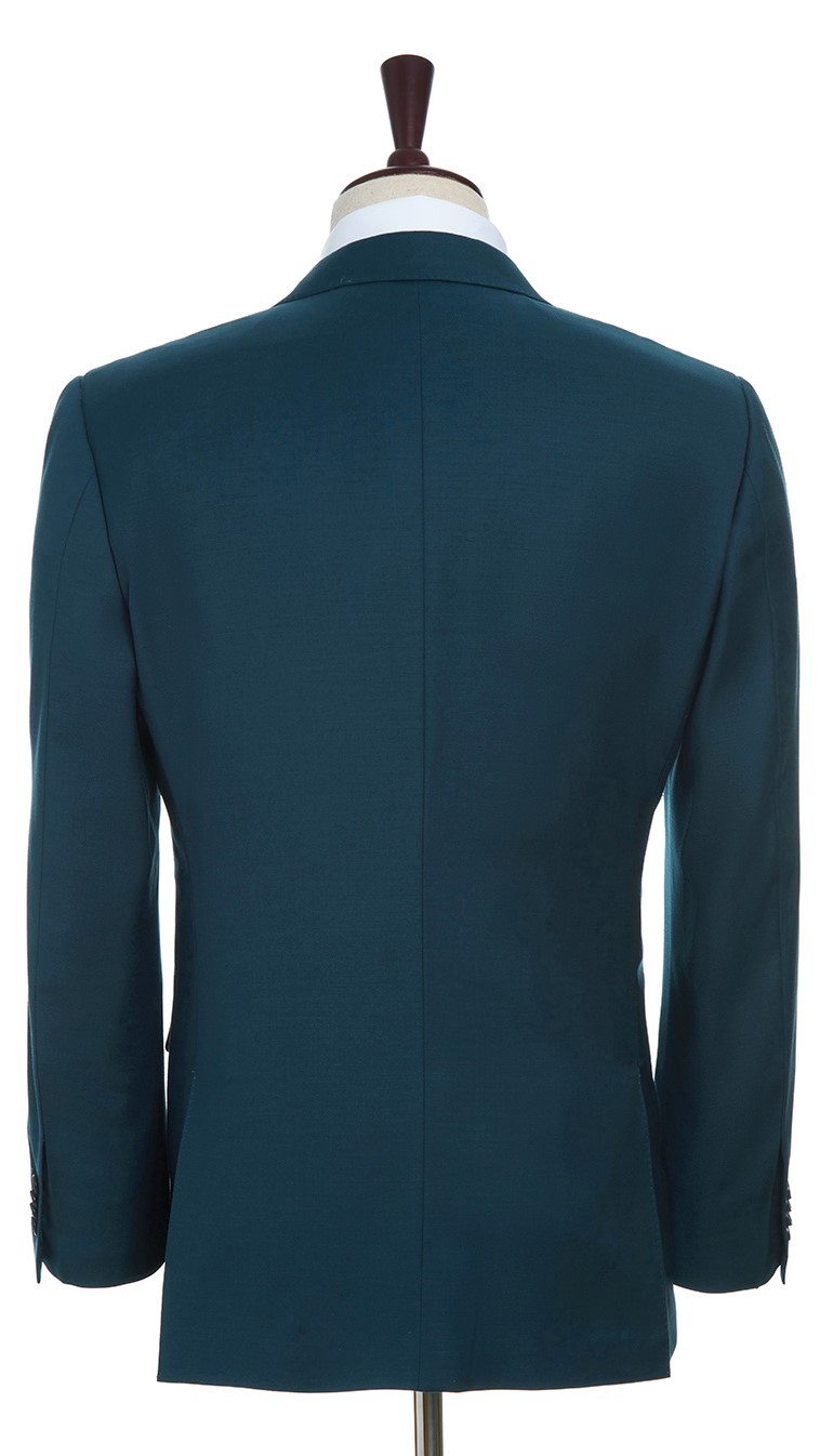 Dark Teal Suit | Black Lapel